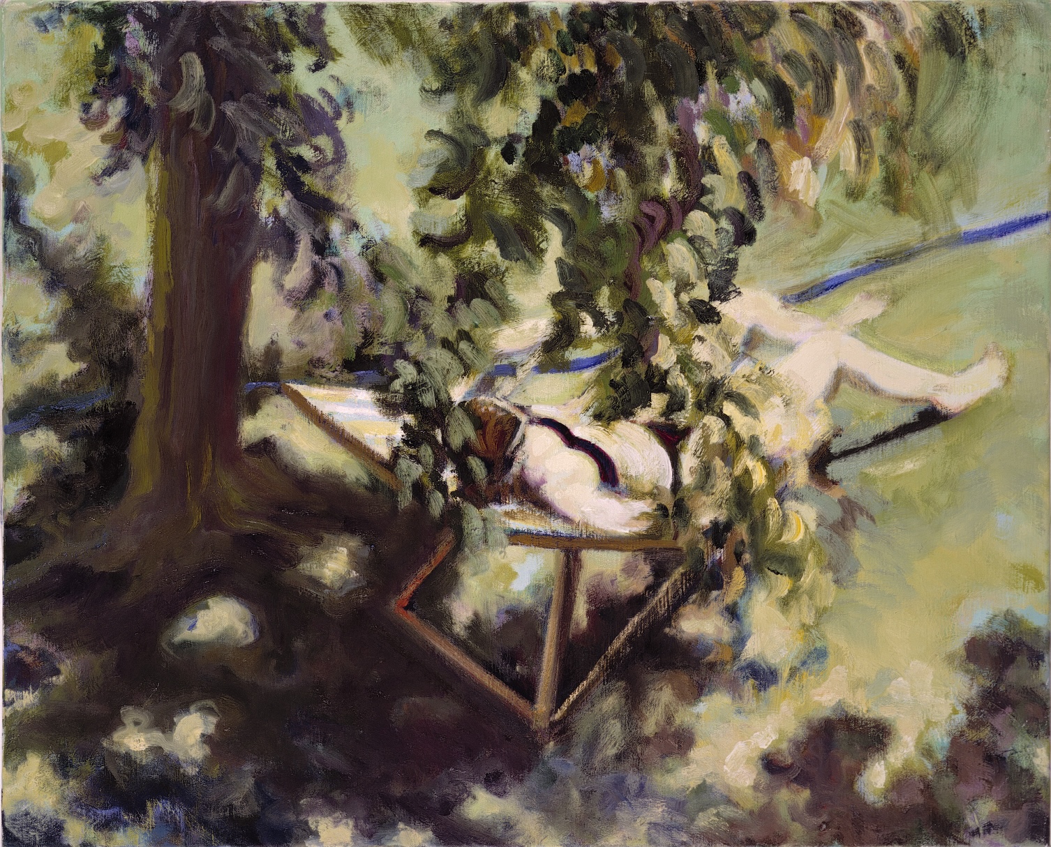 Garten 1989-90, il on canvas, 65x80cm