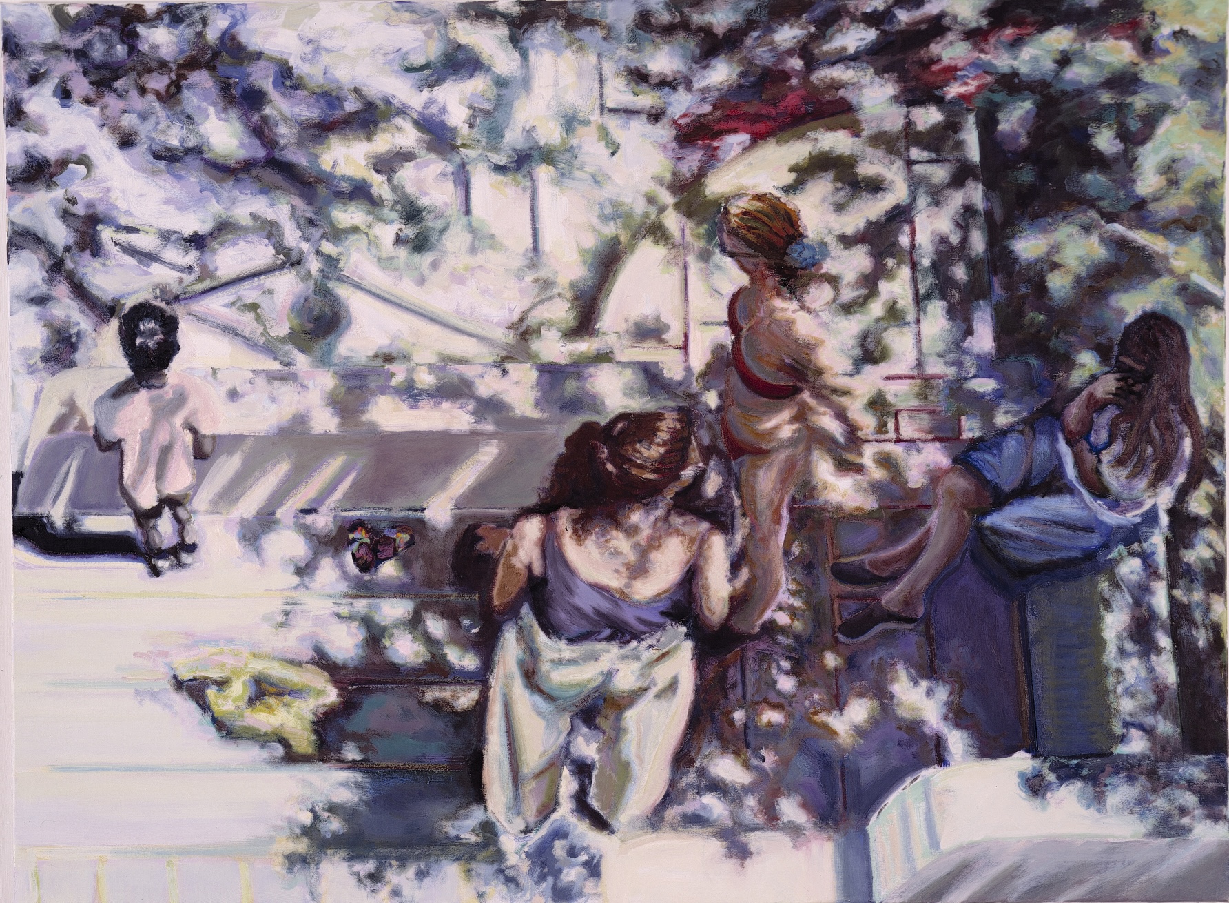 Garten 1990, oil on canvas, 150x200cm